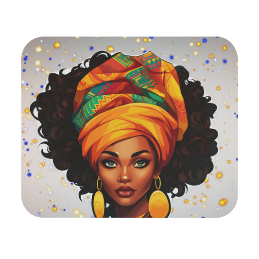 Artistic African Woman Mouse Pad