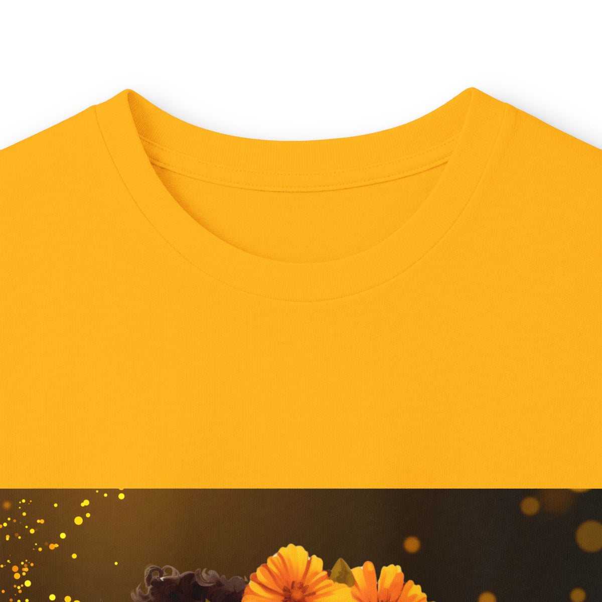 African Woman Floral Portrait Long Sleeve Tee