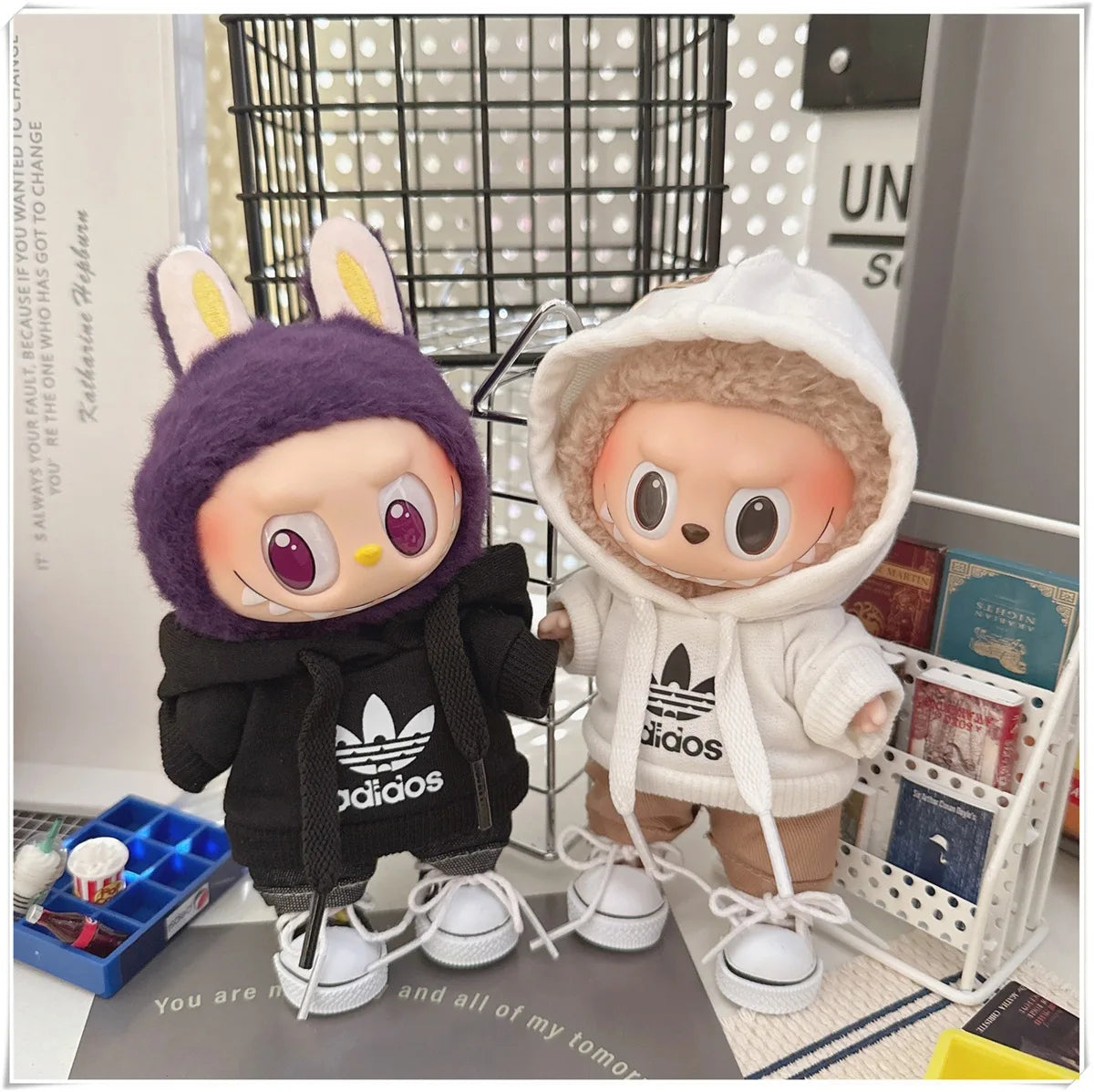 Labubu Doll Clothing Fashion Hoodie and Pants Set