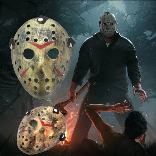 Movie Hockey Mask Jason Voorhees Friday The 13th Horror Scary Mask Halloween Party Cosplay Masks for Adult Men Halloween Gift