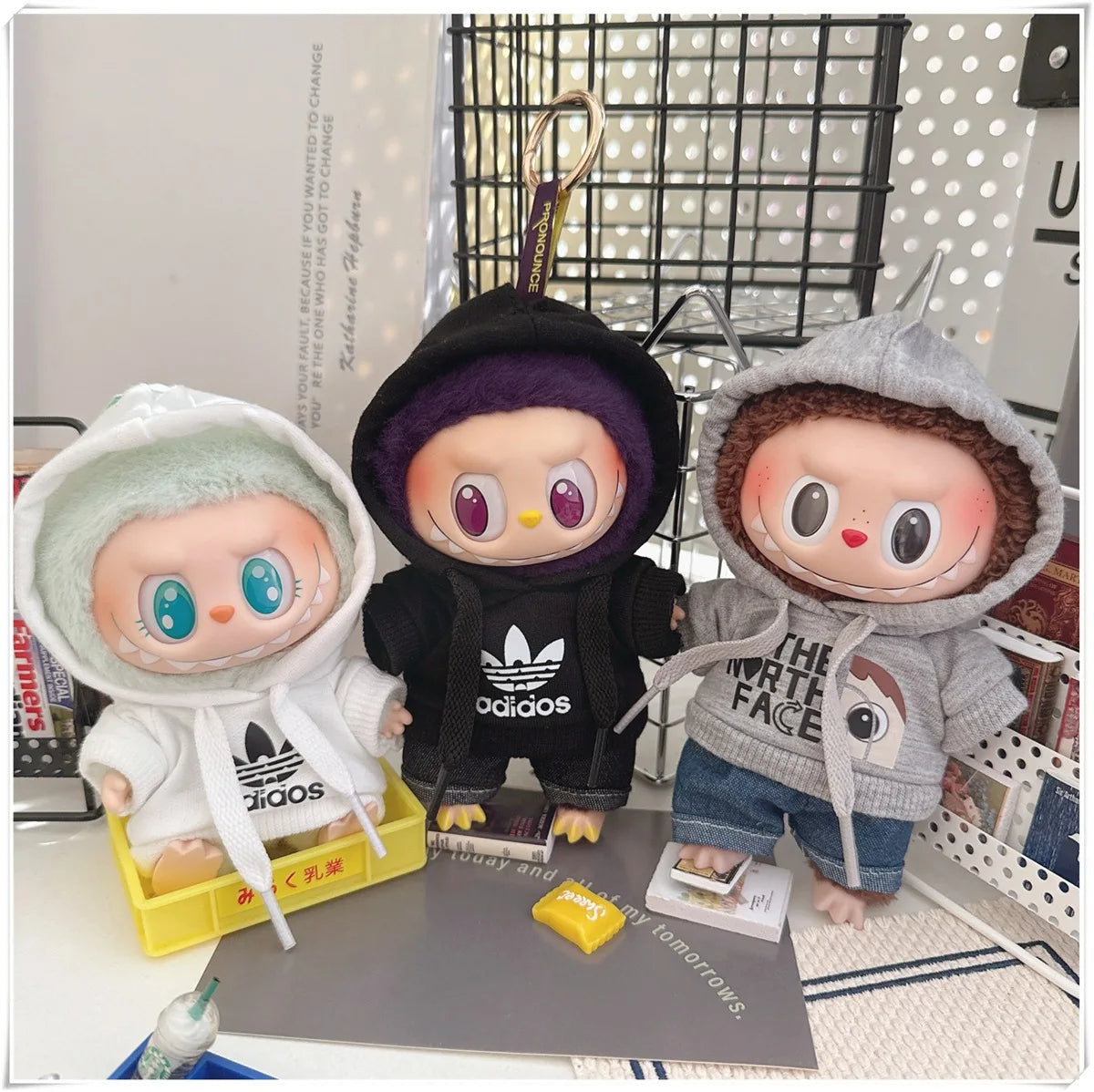 Labubu Doll Clothing Fashion Hoodie and Pants Set
