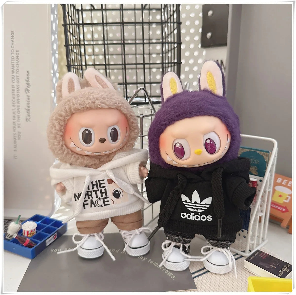 Labubu Doll Clothing Fashion Hoodie and Pants Set