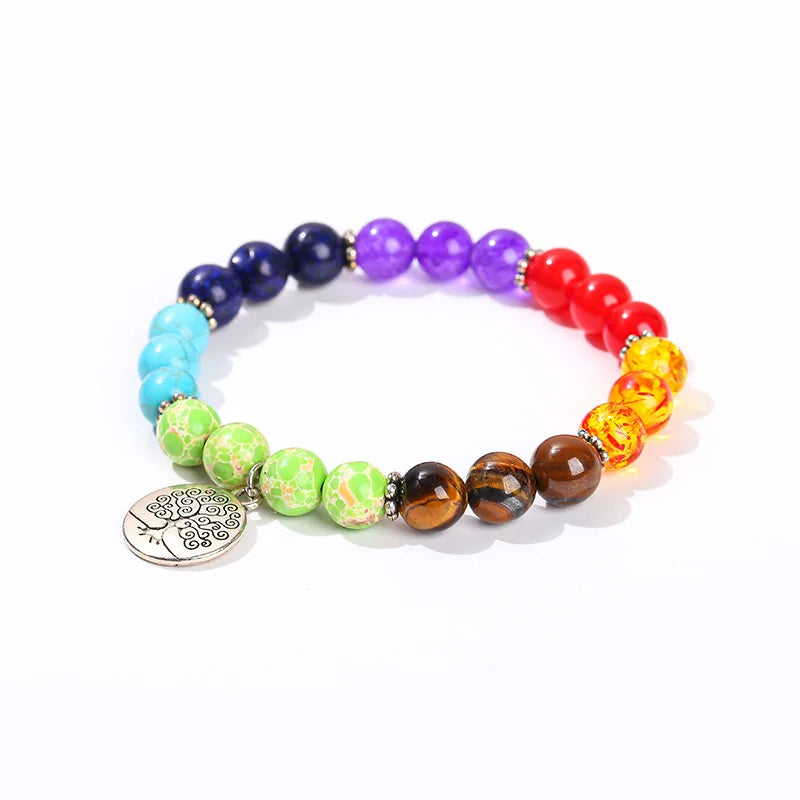 Natural Stone Eight Planets Bead Bracelets