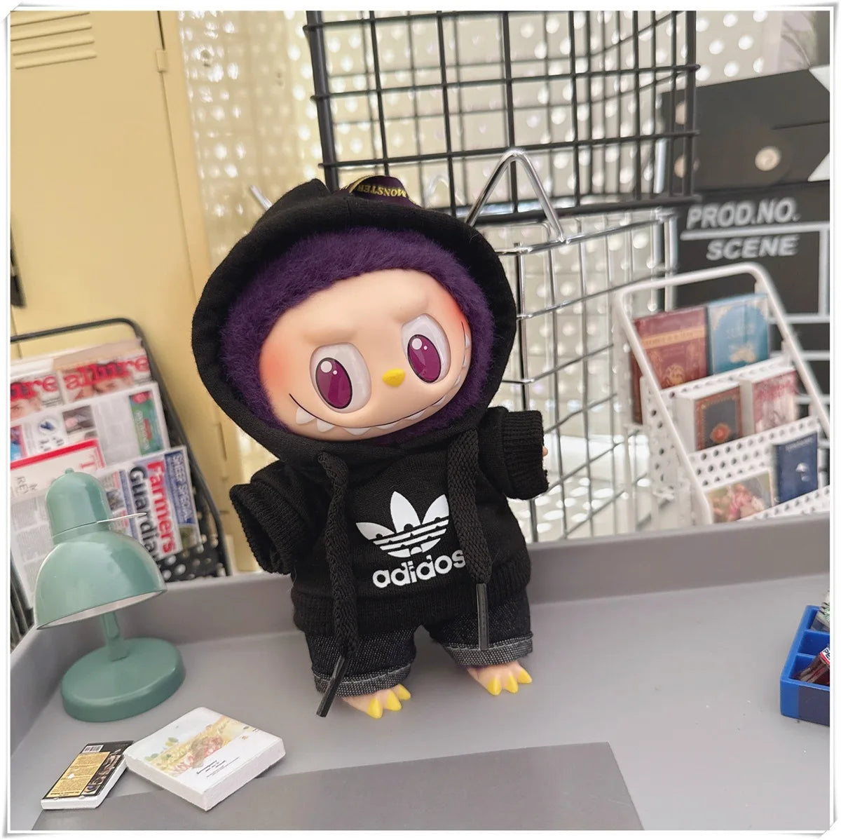 Labubu Doll Clothing Fashion Hoodie and Pants Set