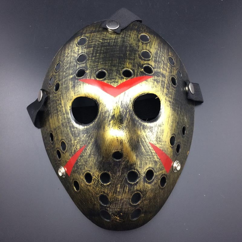 Movie Hockey Mask Jason Voorhees Friday The 13th Horror Scary Mask Halloween Party Cosplay Masks for Adult Men Halloween Gift