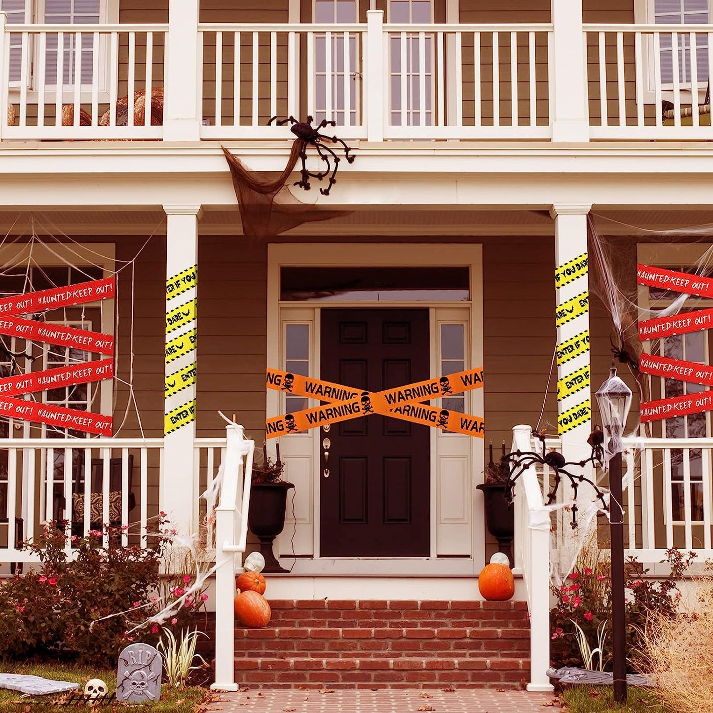 Halloween Decoration Warning Tape Signs