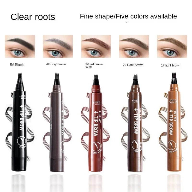 Eyebrow Pen Waterproof Tip Eyebrow Tattoo Pencil Cosmetic