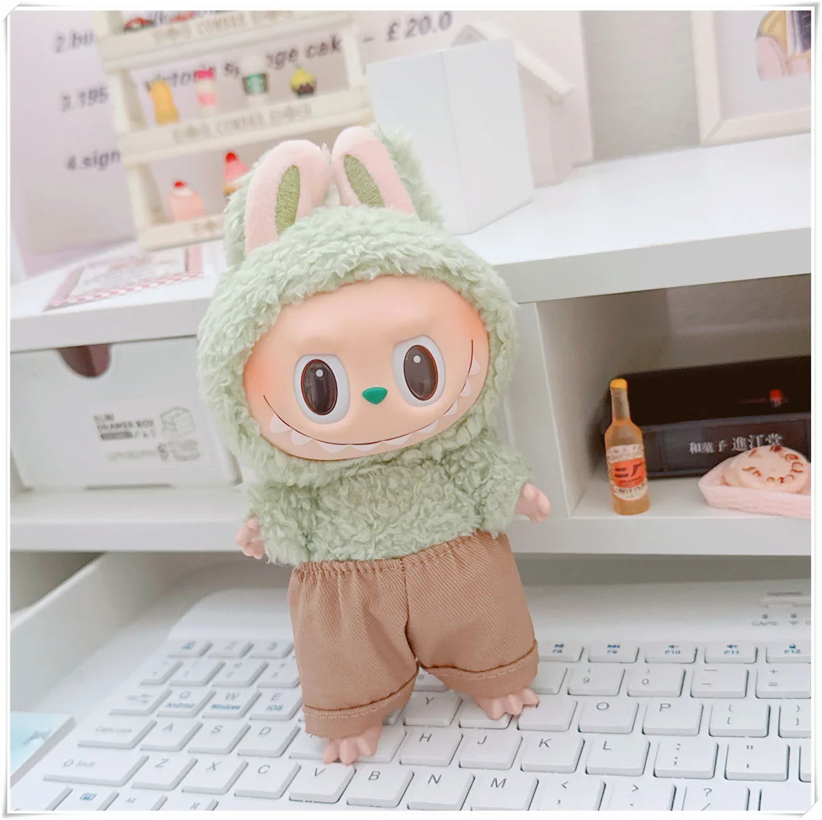 Labubu Doll Clothing Fashion Hoodie and Pants Set