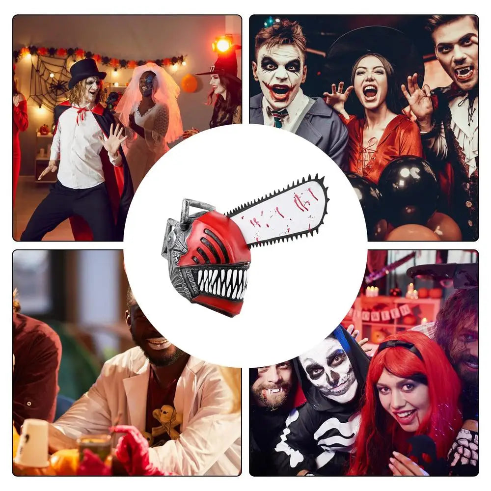 Horror Comics Chainsaw Headgear Mask