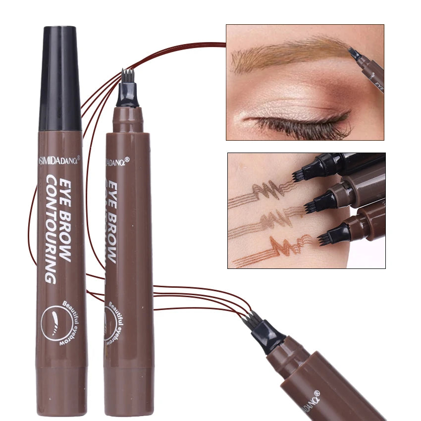 Eyebrow Pen Waterproof Tip Eyebrow Tattoo Pencil Cosmetic