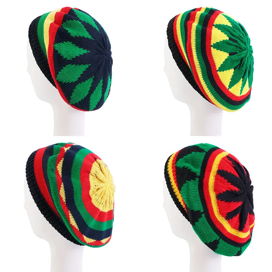 Hip Hop Multi-Color Striped Beanie