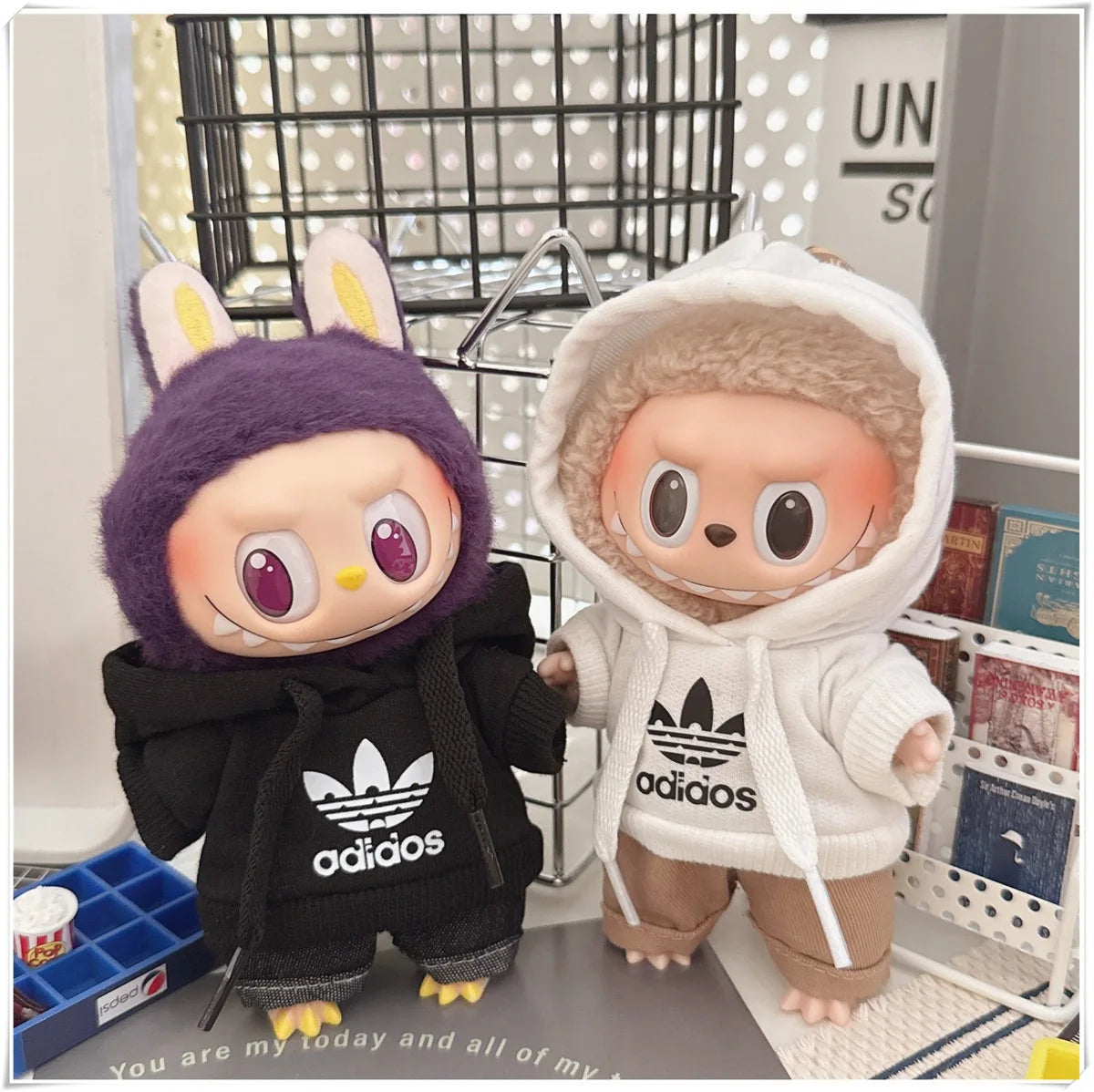 Labubu Doll Clothing Fashion Hoodie and Pants Set