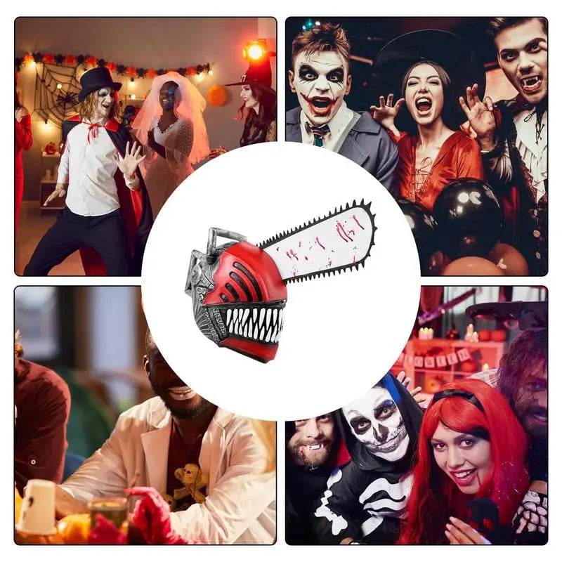 Horror Comics Chainsaw Headgear Mask