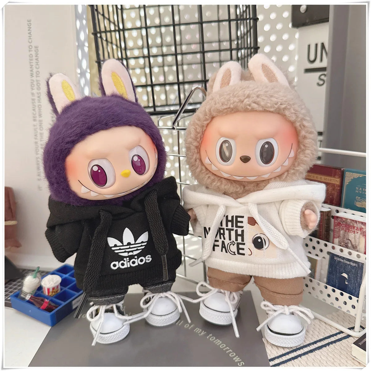 Labubu Doll Clothing Fashion Hoodie and Pants Set