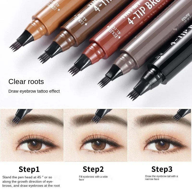 Eyebrow Pen Waterproof Tip Eyebrow Tattoo Pencil Cosmetic