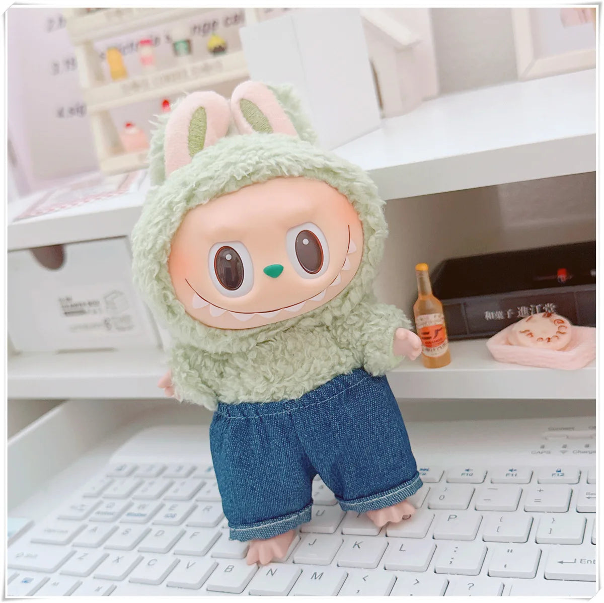 Labubu Doll Clothing Fashion Hoodie and Pants Set