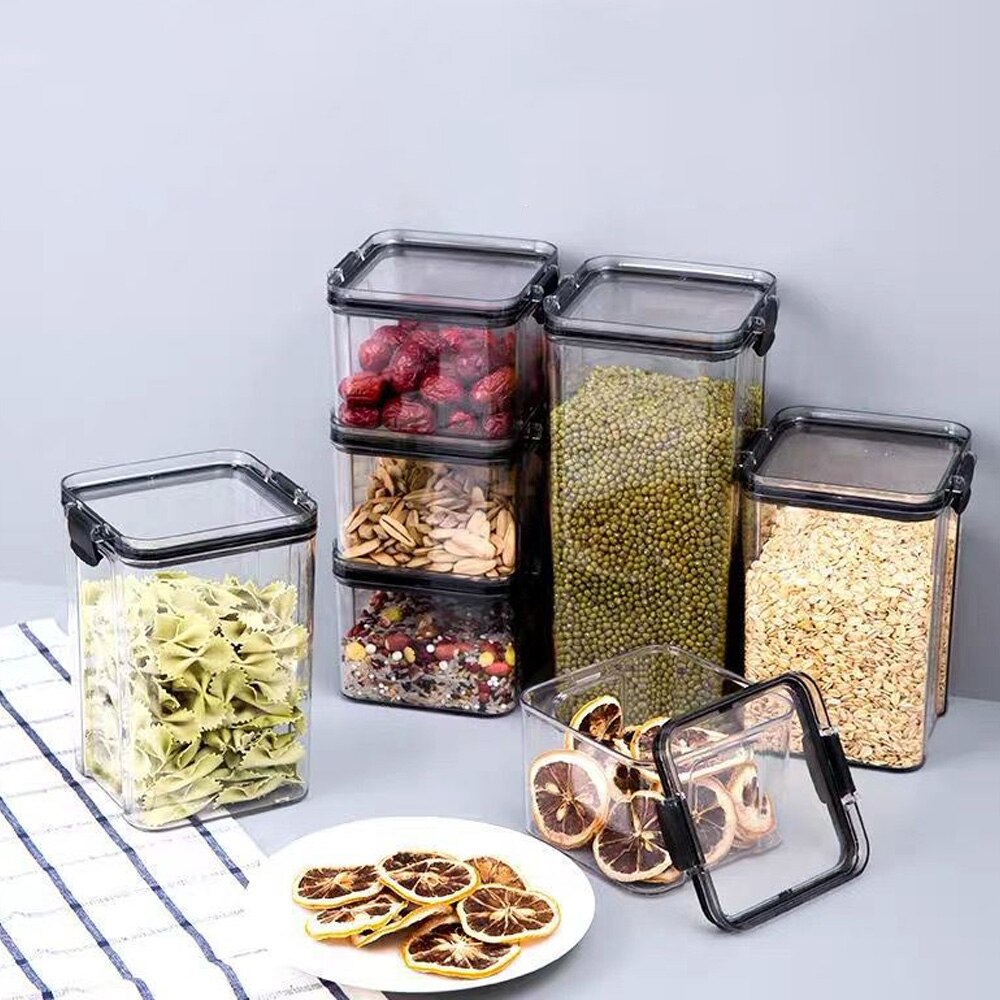 Food Storage Box Organizer Jars for Bulk Items