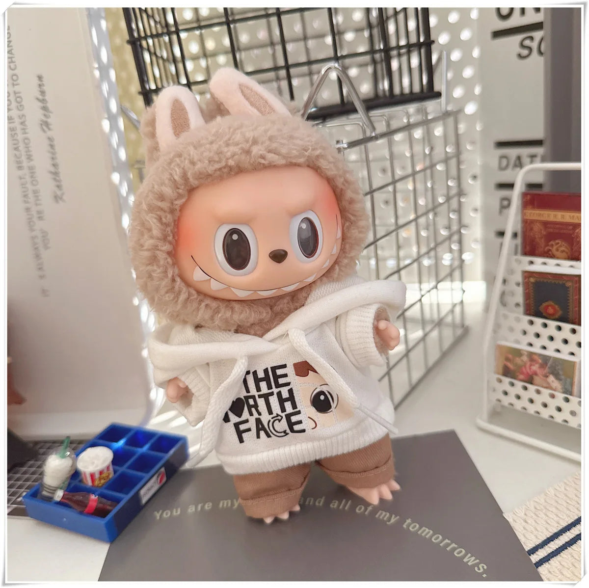 Labubu Doll Clothing Fashion Hoodie and Pants Set