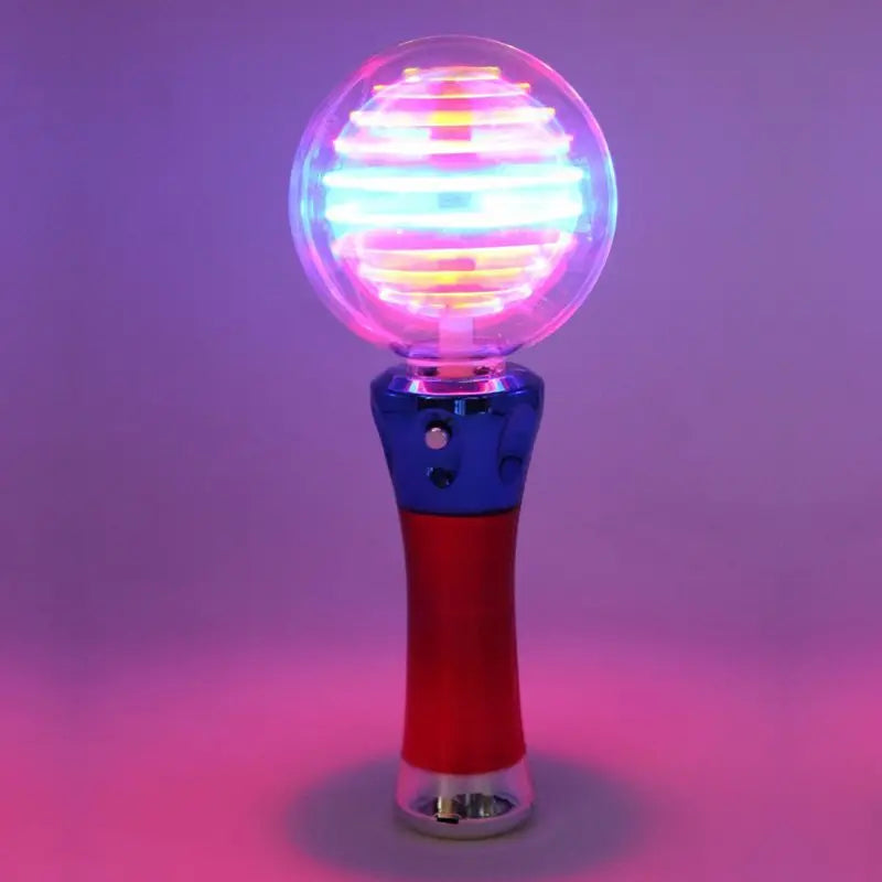 Round Glow Light Up Spinning Ball Wand