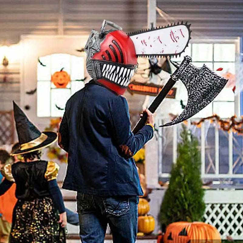 Horror Comics Chainsaw Headgear Mask