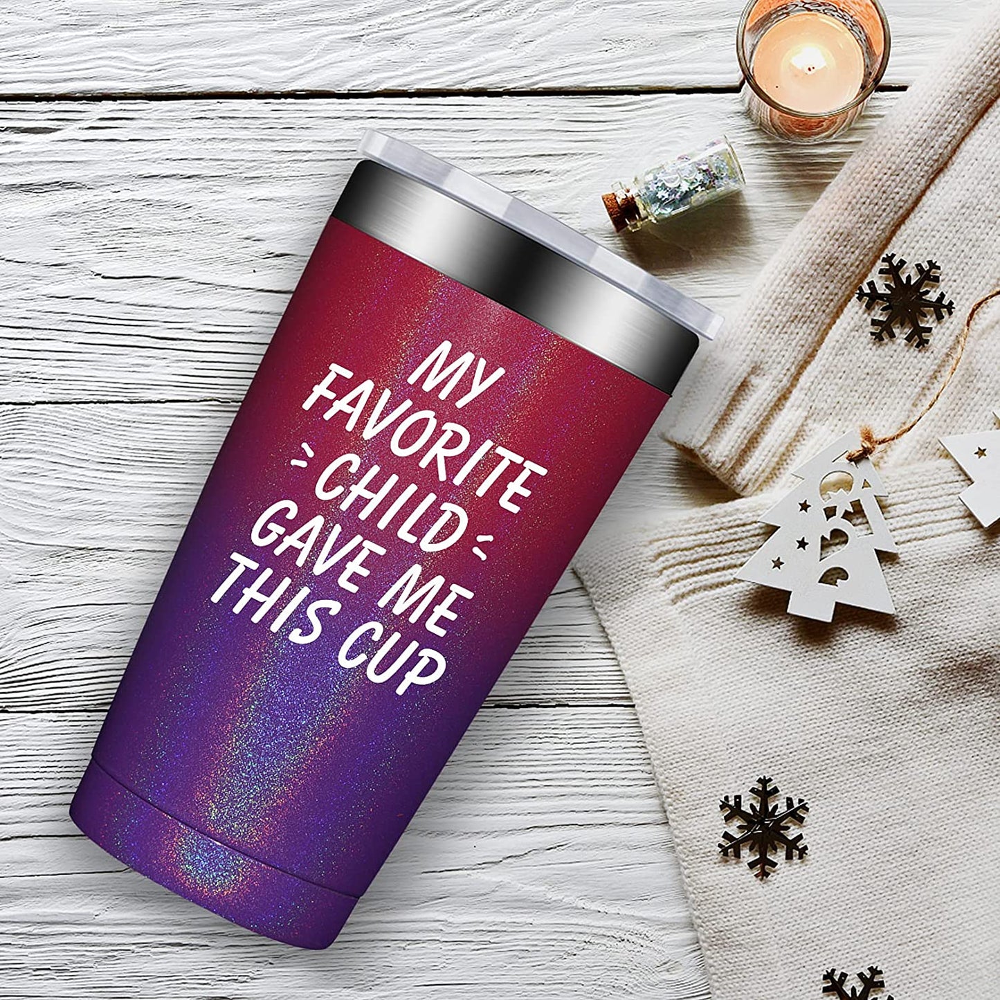 Mom Gifts from Daughter - Mothers Day Gifts for Mom - Fathers Day Gift for Dad from Son, Kids, Child - Christmas Birthday Gifts Tumbler Cup